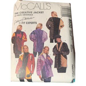McCalls Palmer/Pletsch Creative Jacket Pattern 8532 Sizes 12-14